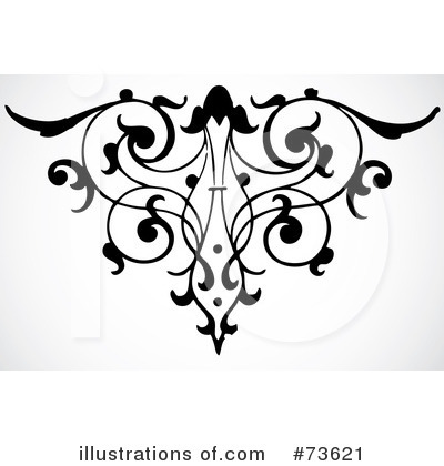 Royalty-Free (RF) Flourish Clipart Illustration by BestVector - Stock Sample #73621