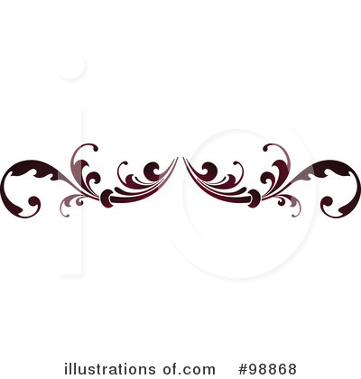 Royalty-Free (RF) Flourish Clipart Illustration by OnFocusMedia - Stock Sample #98868