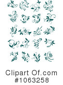 Flourishes Clipart #1063258 by Vector Tradition SM