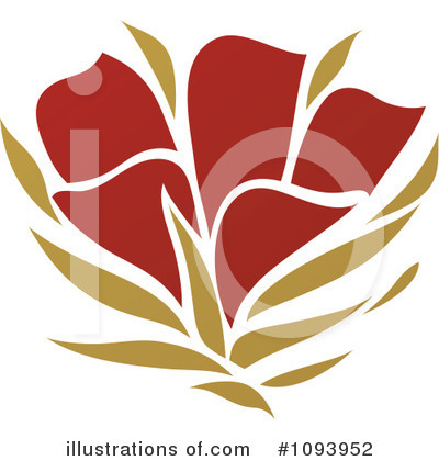 Royalty-Free (RF) Flower Clipart Illustration by elena - Stock Sample #1093952