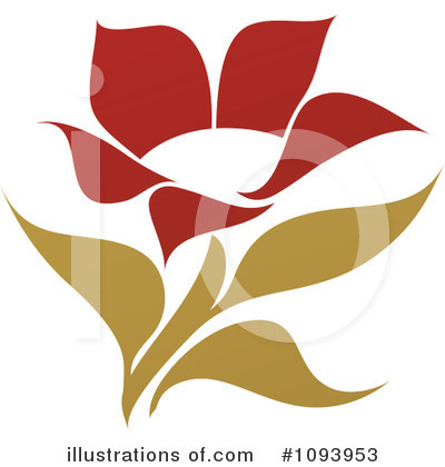 Royalty-Free (RF) Flower Clipart Illustration by elena - Stock Sample #1093953