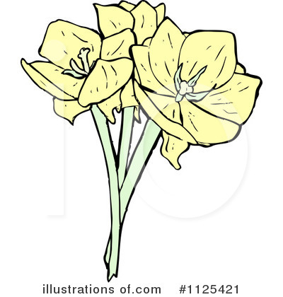 Royalty-Free (RF) Flower Clipart Illustration by lineartestpilot - Stock Sample #1125421