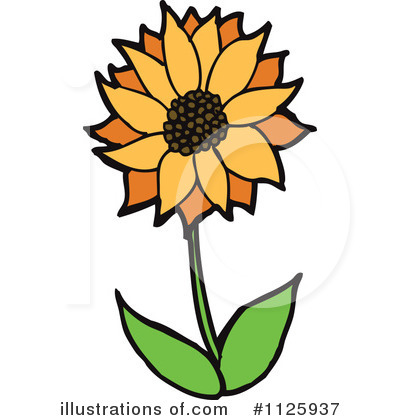 Royalty-Free (RF) Flower Clipart Illustration by lineartestpilot - Stock Sample #1125937