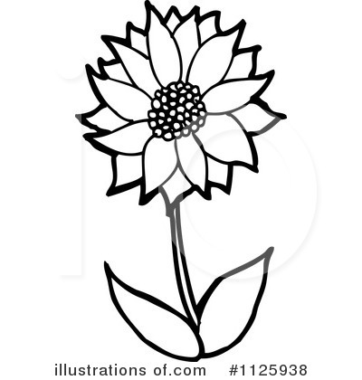 Royalty-Free (RF) Flower Clipart Illustration by lineartestpilot - Stock Sample #1125938