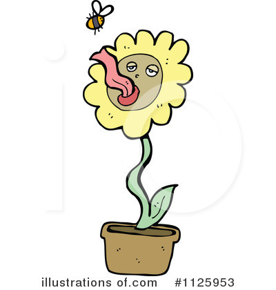 Royalty-Free (RF) Flower Clipart Illustration by lineartestpilot - Stock Sample #1125953