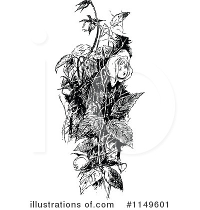 Royalty-Free (RF) Flower Clipart Illustration by Prawny Vintage - Stock Sample #1149601