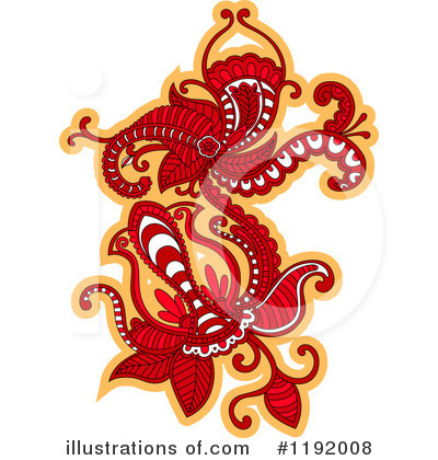 Royalty-Free (RF) Flower Clipart Illustration by Vector Tradition SM - Stock Sample #1192008