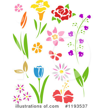Royalty-Free (RF) Flower Clipart Illustration by BNP Design Studio - Stock Sample #1193537