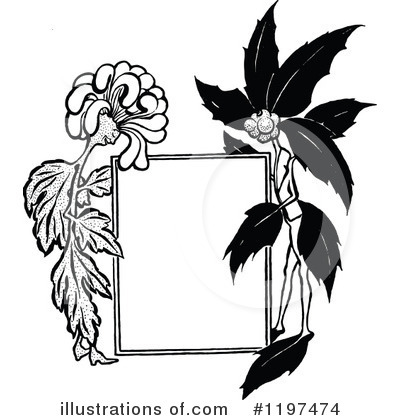 Royalty-Free (RF) Flower Clipart Illustration by Prawny Vintage - Stock Sample #1197474