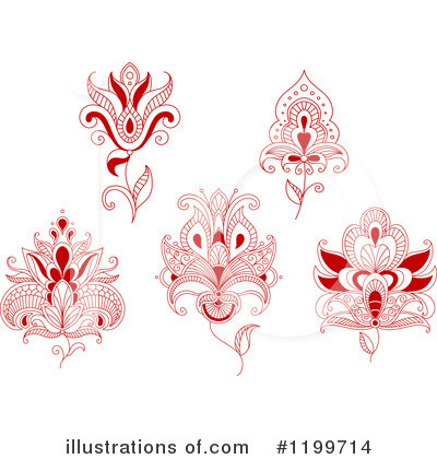 Royalty-Free (RF) Flower Clipart Illustration by Vector Tradition SM - Stock Sample #1199714