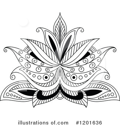 Royalty-Free (RF) Flower Clipart Illustration by Vector Tradition SM - Stock Sample #1201636