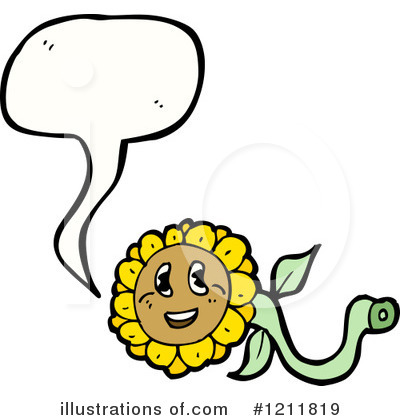 Royalty-Free (RF) Flower Clipart Illustration by lineartestpilot - Stock Sample #1211819