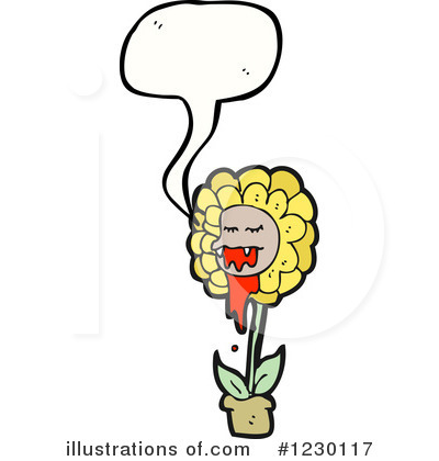 Royalty-Free (RF) Flower Clipart Illustration by lineartestpilot - Stock Sample #1230117