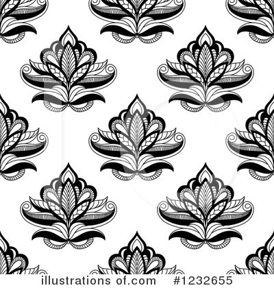 Royalty-Free (RF) Flower Clipart Illustration by Vector Tradition SM - Stock Sample #1232655
