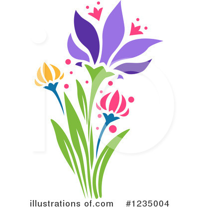 Royalty-Free (RF) Flower Clipart Illustration by BNP Design Studio - Stock Sample #1235004