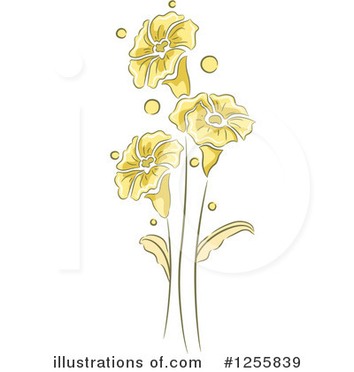 Royalty-Free (RF) Flower Clipart Illustration by BNP Design Studio - Stock Sample #1255839
