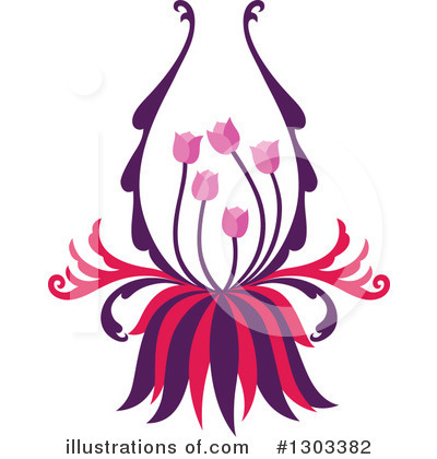 Royalty-Free (RF) Flower Clipart Illustration by Cherie Reve - Stock Sample #1303382
