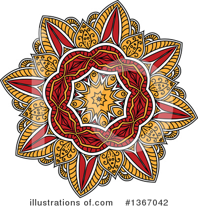 Royalty-Free (RF) Flower Clipart Illustration by Vector Tradition SM - Stock Sample #1367042