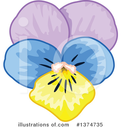 Pansies Clipart #1374735 by Pushkin