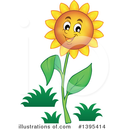Sunflowers Clipart #1395414 by visekart