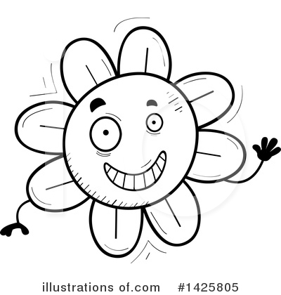 Royalty-Free (RF) Flower Clipart Illustration by Cory Thoman - Stock Sample #1425805