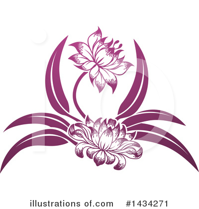Water Lily Clipart #1434271 by AtStockIllustration