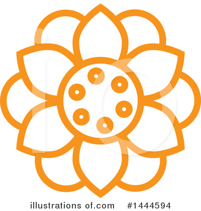 Flower Clipart #1444594 by ColorMagic