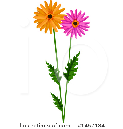 Royalty-Free (RF) Flower Clipart Illustration by Vector Tradition SM - Stock Sample #1457134