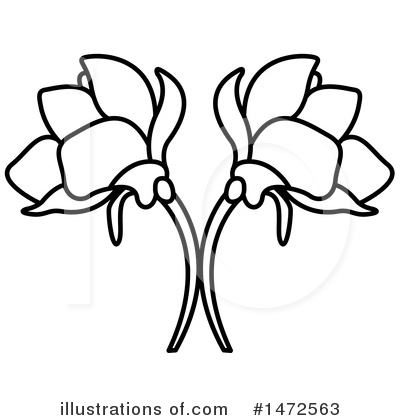 Royalty-Free (RF) Flower Clipart Illustration by Lal Perera - Stock Sample #1472563
