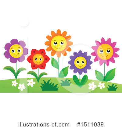 Royalty-Free (RF) Flower Clipart Illustration by visekart - Stock Sample #1511039