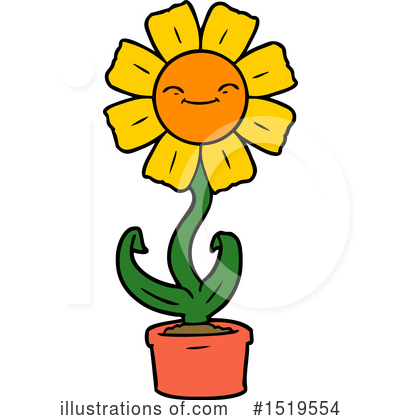 Royalty-Free (RF) Flower Clipart Illustration by lineartestpilot - Stock Sample #1519554