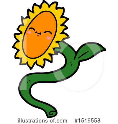 Royalty-Free (RF) Flower Clipart Illustration by lineartestpilot - Stock Sample #1519558