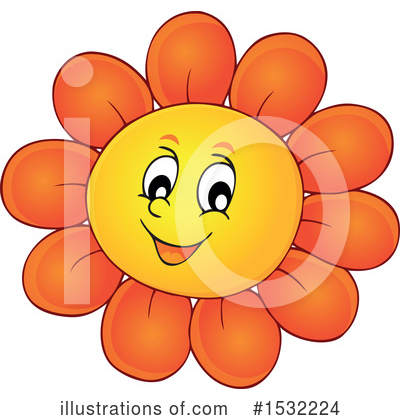 Royalty-Free (RF) Flower Clipart Illustration by visekart - Stock Sample #1532224