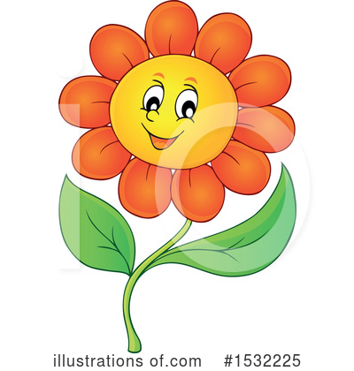 Royalty-Free (RF) Flower Clipart Illustration by visekart - Stock Sample #1532225