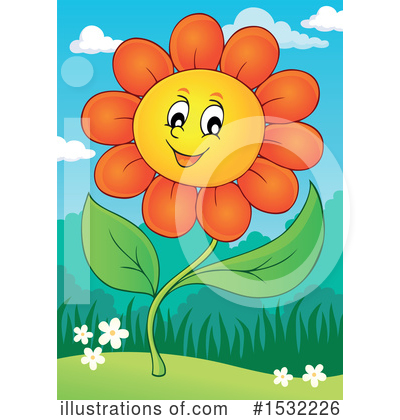 Royalty-Free (RF) Flower Clipart Illustration by visekart - Stock Sample #1532226