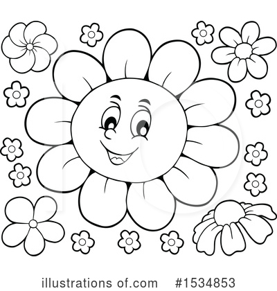 Royalty-Free (RF) Flower Clipart Illustration by visekart - Stock Sample #1534853