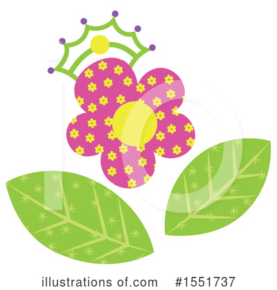 Royalty-Free (RF) Flower Clipart Illustration by Cherie Reve - Stock Sample #1551737