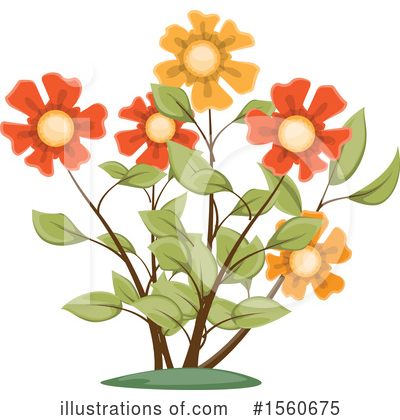 Royalty-Free (RF) Flower Clipart Illustration by Vector Tradition SM - Stock Sample #1560675