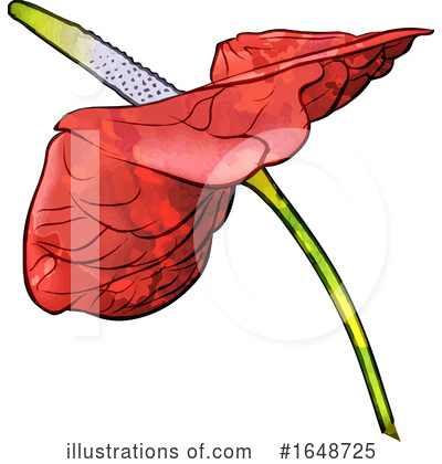 Royalty-Free (RF) Flower Clipart Illustration by dero - Stock Sample #1648725