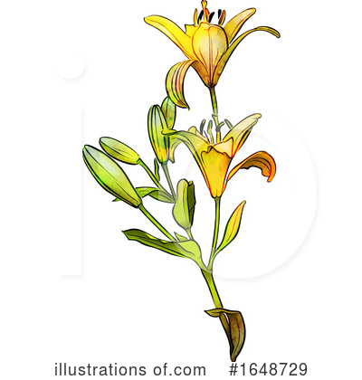 Royalty-Free (RF) Flower Clipart Illustration by dero - Stock Sample #1648729