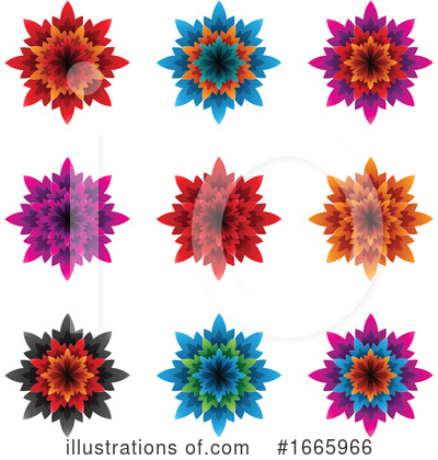 Royalty-Free (RF) Flower Clipart Illustration by cidepix - Stock Sample #1665966