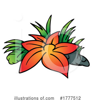 Royalty-Free (RF) Flower Clipart Illustration by dero - Stock Sample #1777512