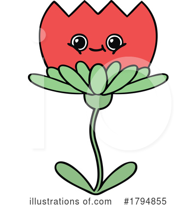 Royalty-Free (RF) Flower Clipart Illustration by lineartestpilot - Stock Sample #1794855