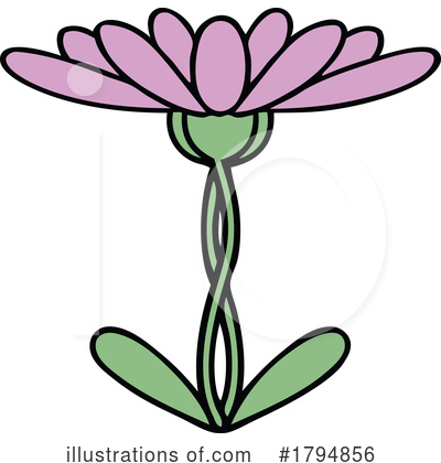 Royalty-Free (RF) Flower Clipart Illustration by lineartestpilot - Stock Sample #1794856