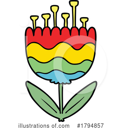 Royalty-Free (RF) Flower Clipart Illustration by lineartestpilot - Stock Sample #1794857