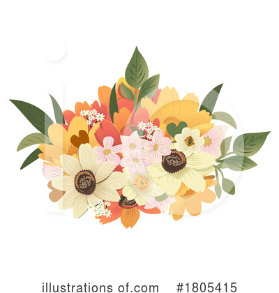 Royalty-Free (RF) Flower Clipart Illustration by Vitmary Rodriguez - Stock Sample #1805415