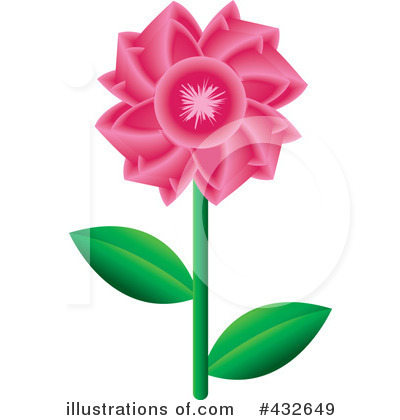 Royalty-Free (RF) Flower Clipart Illustration by Pams Clipart - Stock Sample #432649