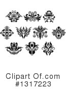 Flower Design Element Clipart #1317223 by Vector Tradition SM