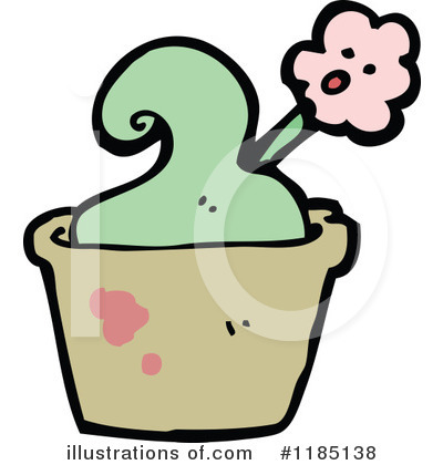 Royalty-Free (RF) Flower Pot Clipart Illustration by lineartestpilot - Stock Sample #1185138
