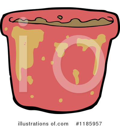 Royalty-Free (RF) Flower Pot Clipart Illustration by lineartestpilot - Stock Sample #1185957